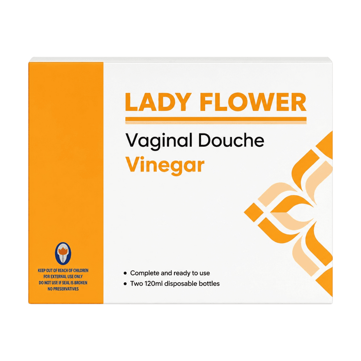 LADY FLOWER VINEGAR VAGINAL DOUCHE 2*120ML