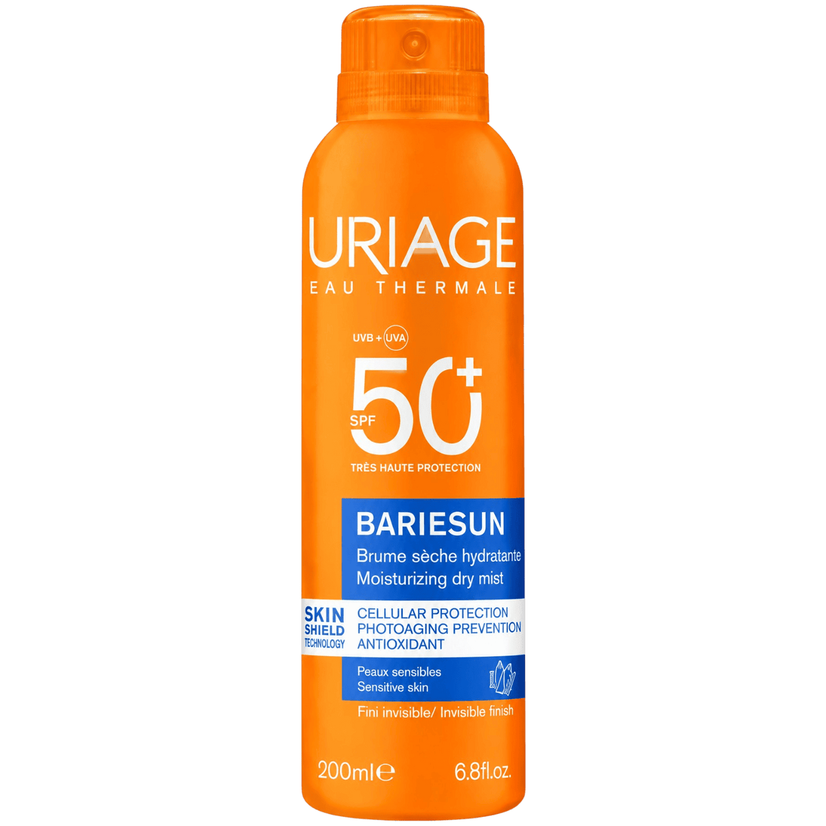 URIAGE SUNSCREEN MOISTURIZING DRY MIST SPRAY SPF50+ 200ML