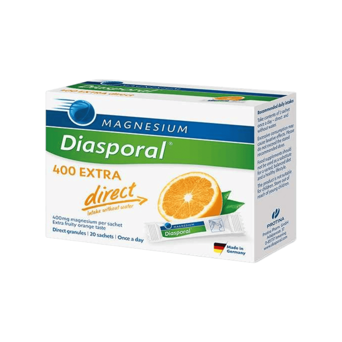 DIASPORAL MAGNESIUM 400MG DIRECT 20 SACH