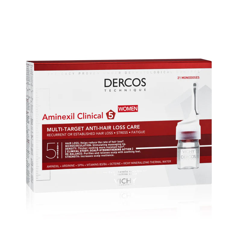 VICHY DERCOS AMINEXIL CLINICAL 5 FOR WOMEN 6ML*21PCS