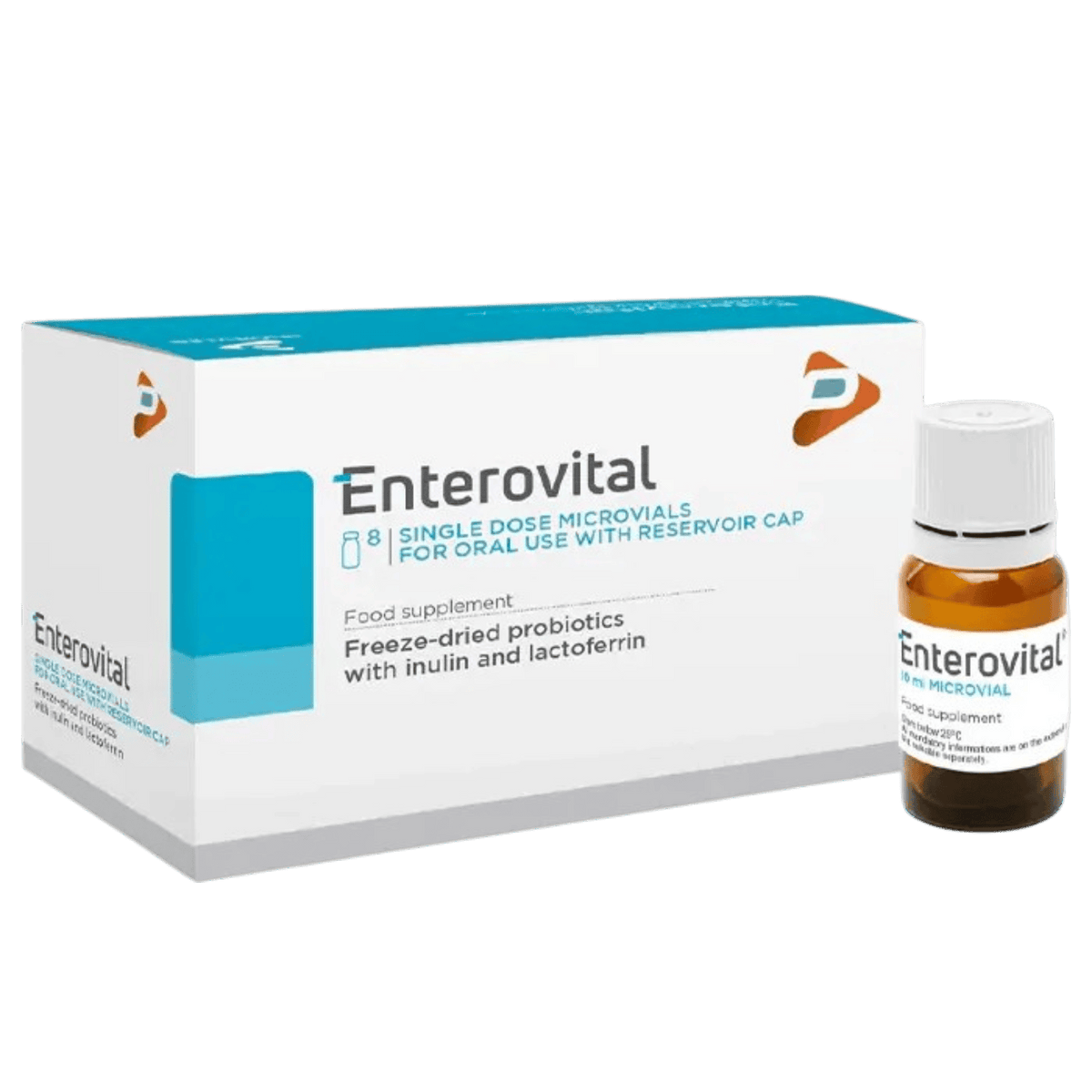 ENTEROVITAL 7.5 BILLION FOOD SUPPLEMENT 8 VIALS