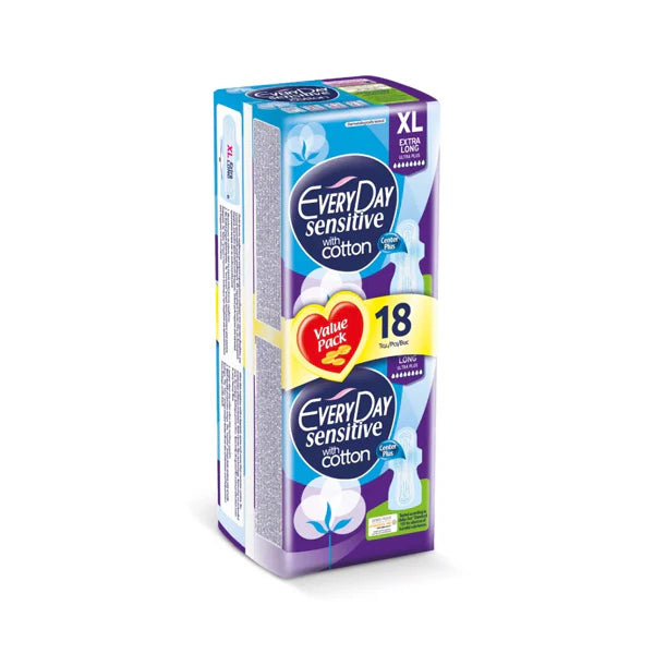 EVERYDAY SENSITIVE WITH COTTON EXTRA LONG ULTRA PLUS 18PCS