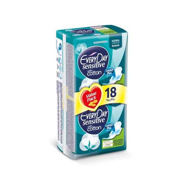EVERYDAY SENSITIVE WITH COTTON NORMAL ULTRA PLUS 18PCS