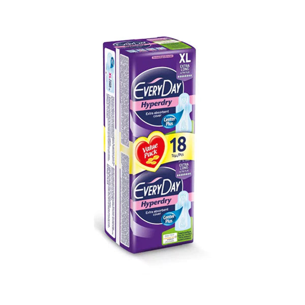 EVERYDAY HYPERDRY XL EXTRA LONG ULTRA PLUS 18PCS