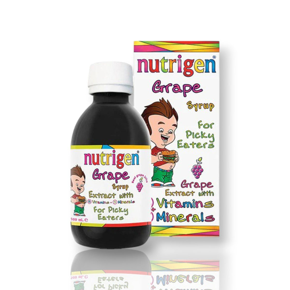 NUTRIGEN GRAPE EXTRACT WITH VITAMINS KIDS SYRUP 200ML