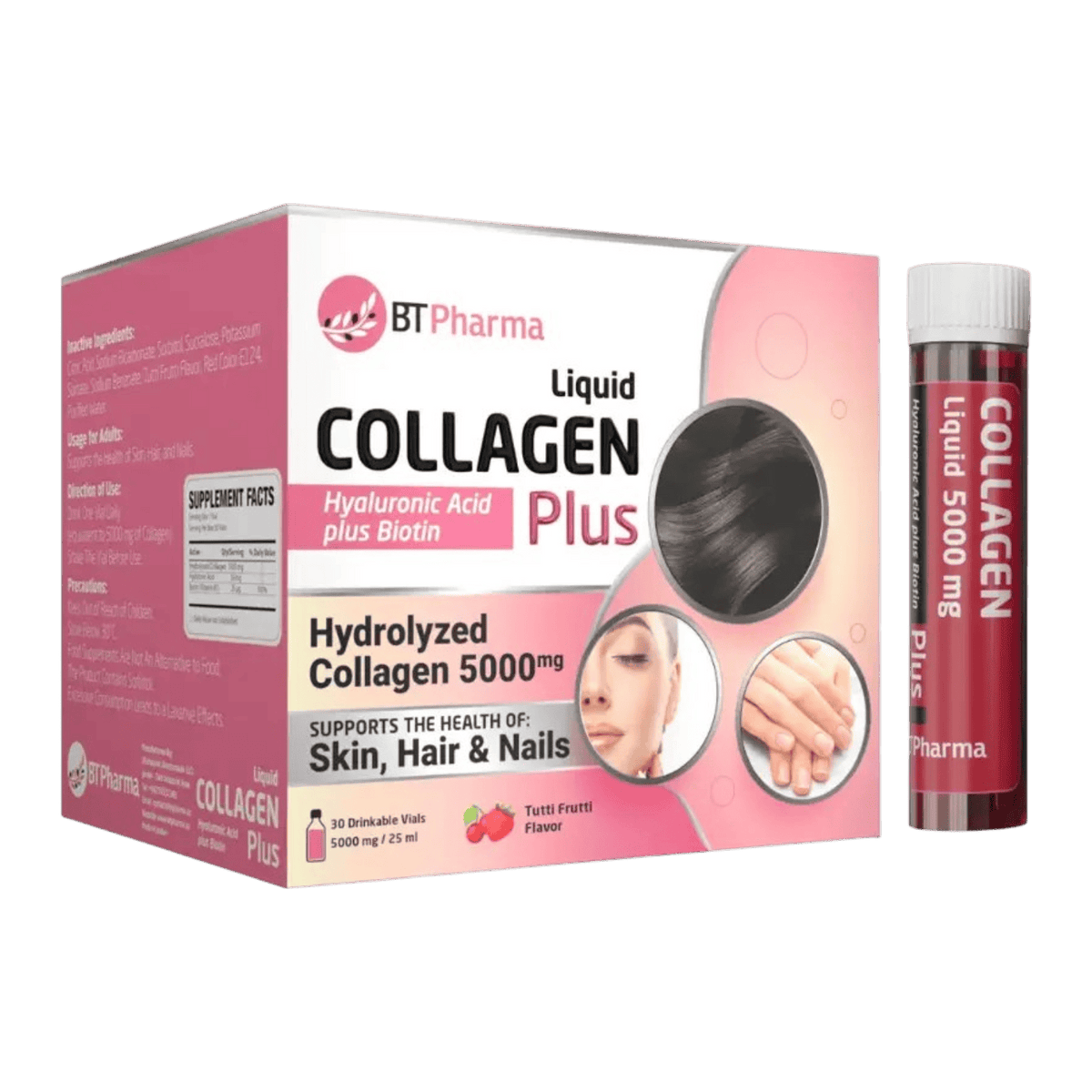 BT PHARMA LIQUID COLLAGEN PLUS 5000MG/25ML 30VIAL