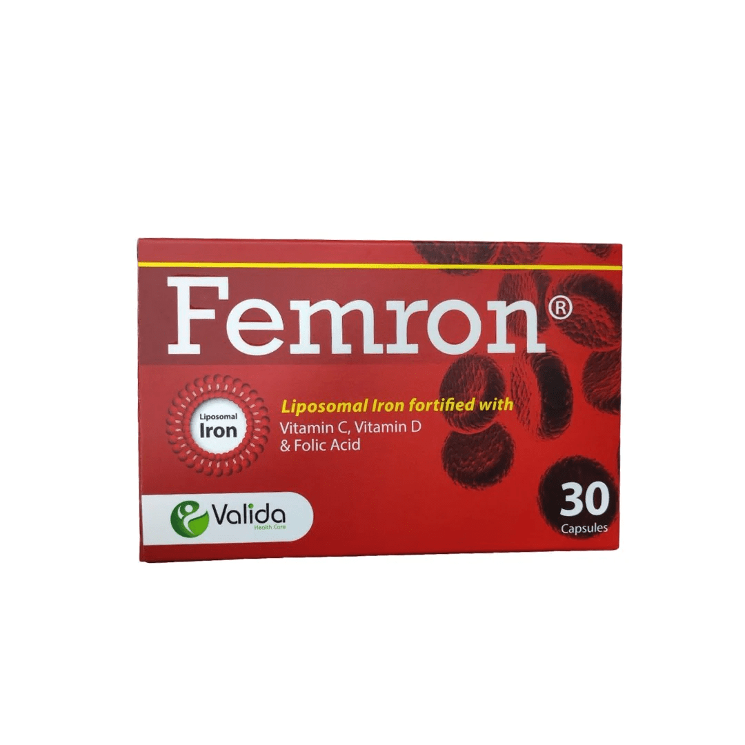FEMRON IRON & VIT C,D,FOLIC ACID 30CAP