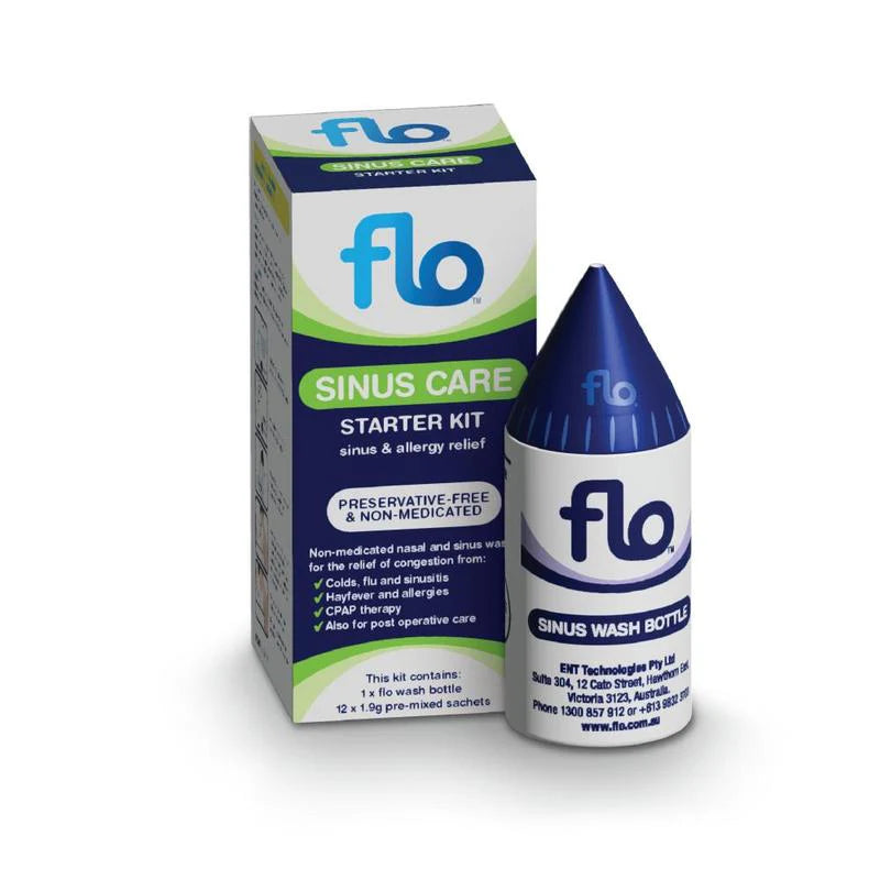 FLO SINUS CARE STARTER KIT 12PCS