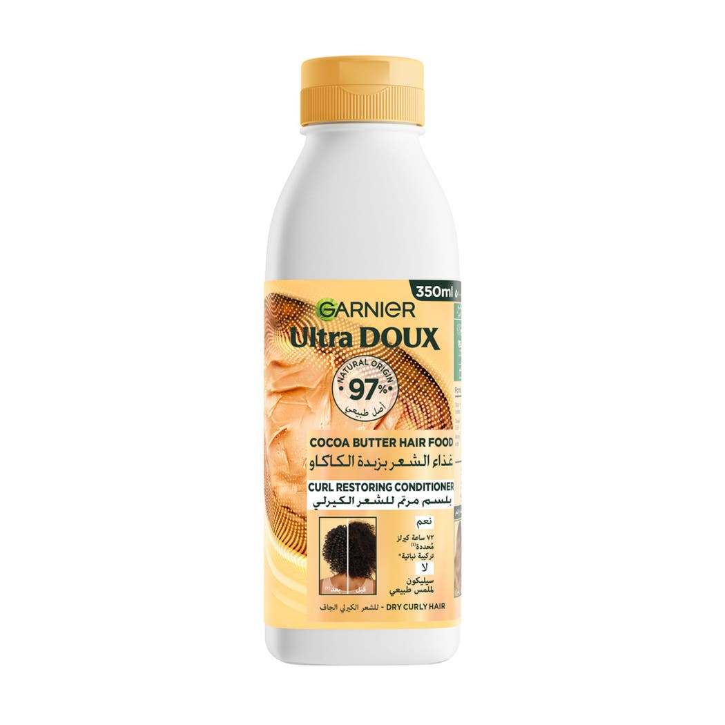GARNIER ULTRA DOUX HAIR FOOD CACAO BUTTER CONDITIONER 350ML