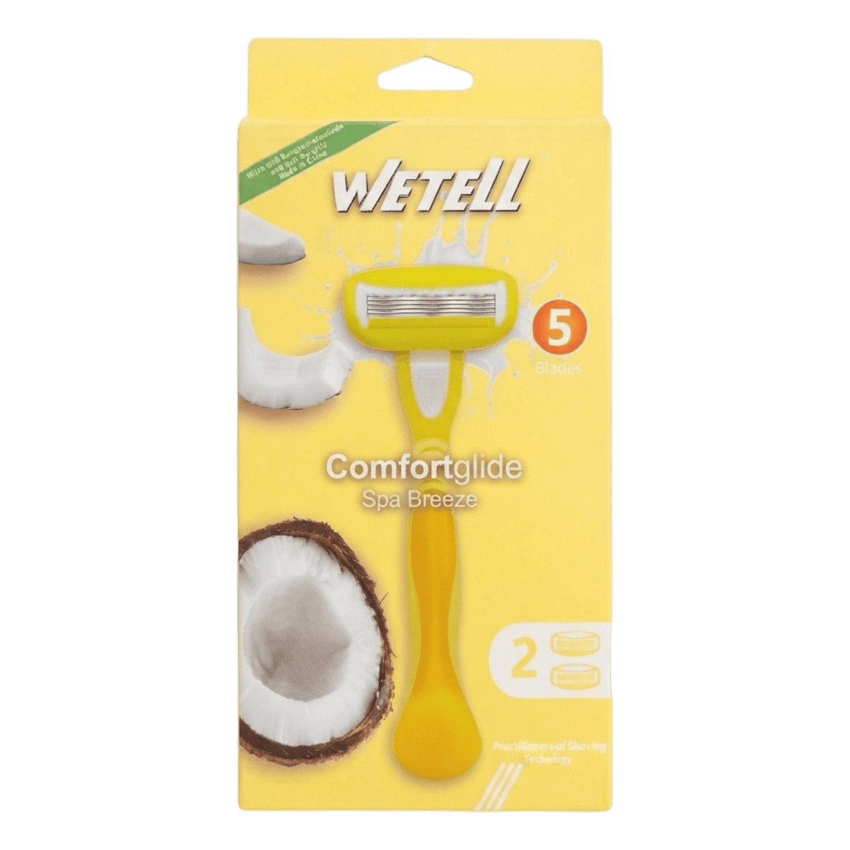 WETELL YELLOW BREEZE 5 BLADES 2 PCS