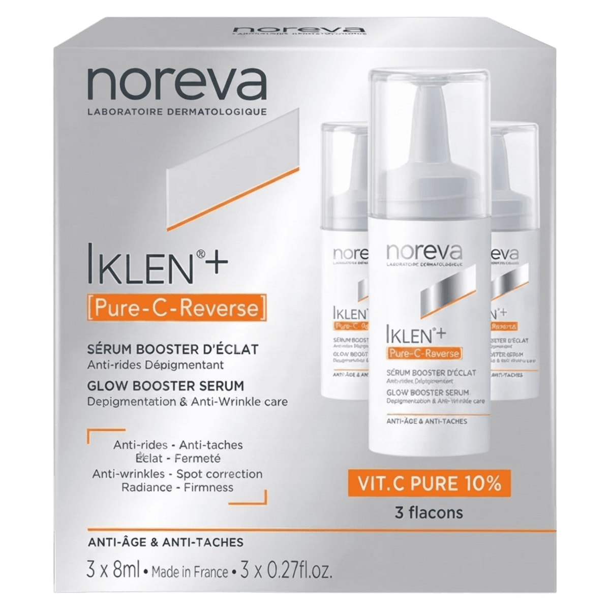 NOREVA IKLEN+ PURE-C GLOW BOOSTER SERUM KIT 3*8ML