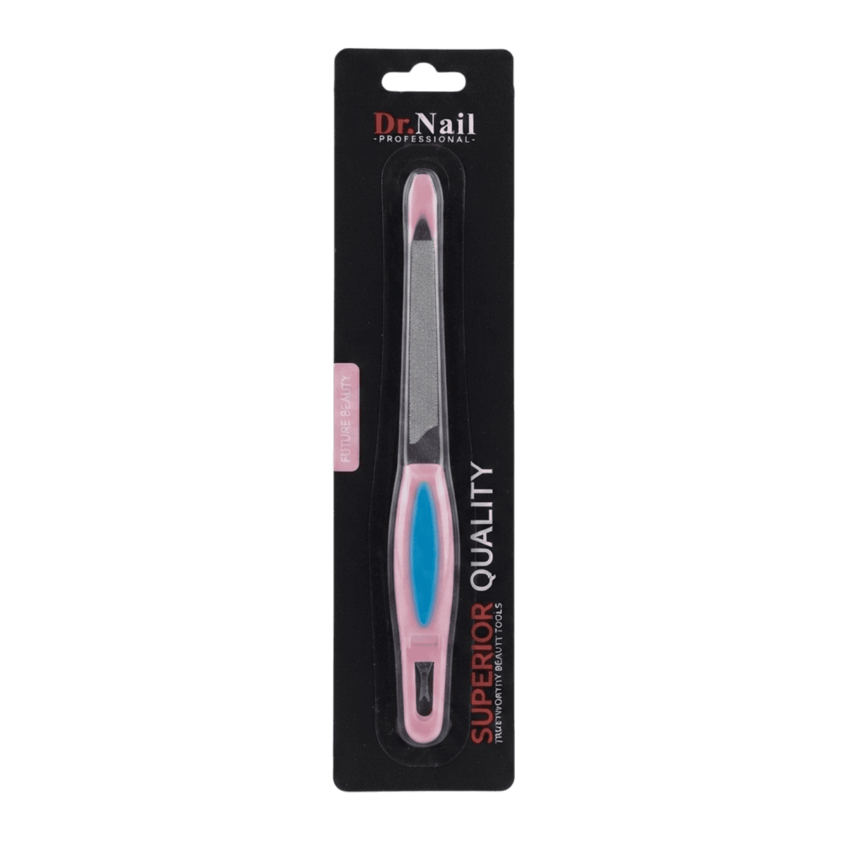 DR.NAIL FUTURE BEAUTY 017 مبرد اظافر ستانلس مع مزيل زوائد