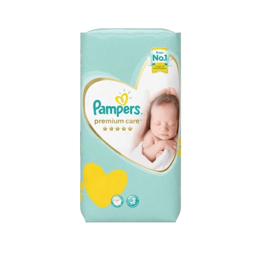 PAMPERS 1 50DIPER ابيض