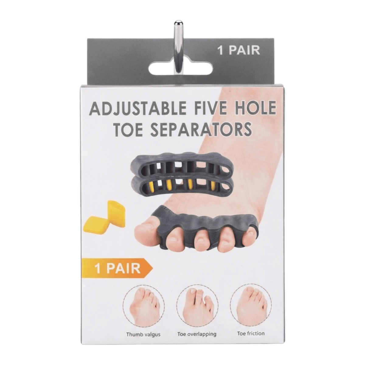 ADJUSTABLE 5 HOLE TOE SEPARATORS 1PAIR