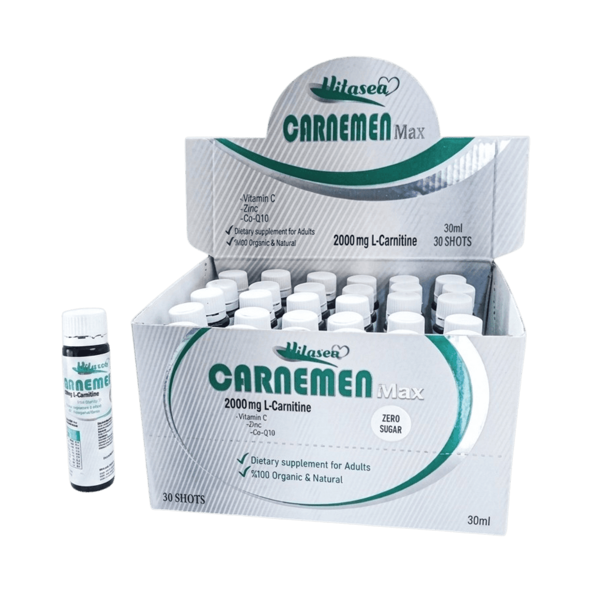 CARNEMEN MAX 2000MG ZERO SUGAR 3O SHOTS
