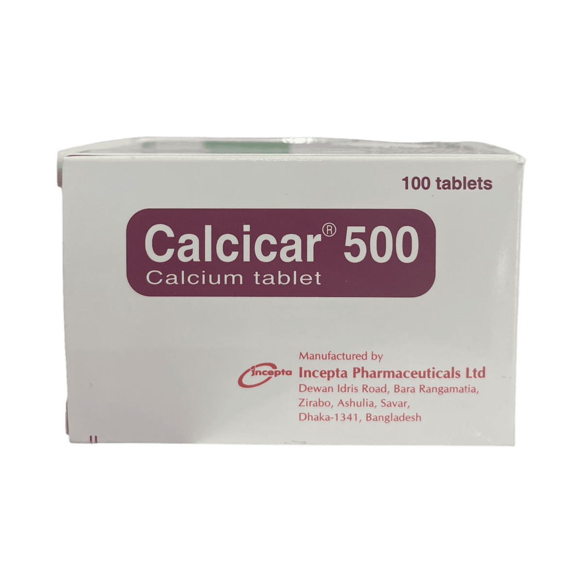 CALCICAR 500MG 100TAB
