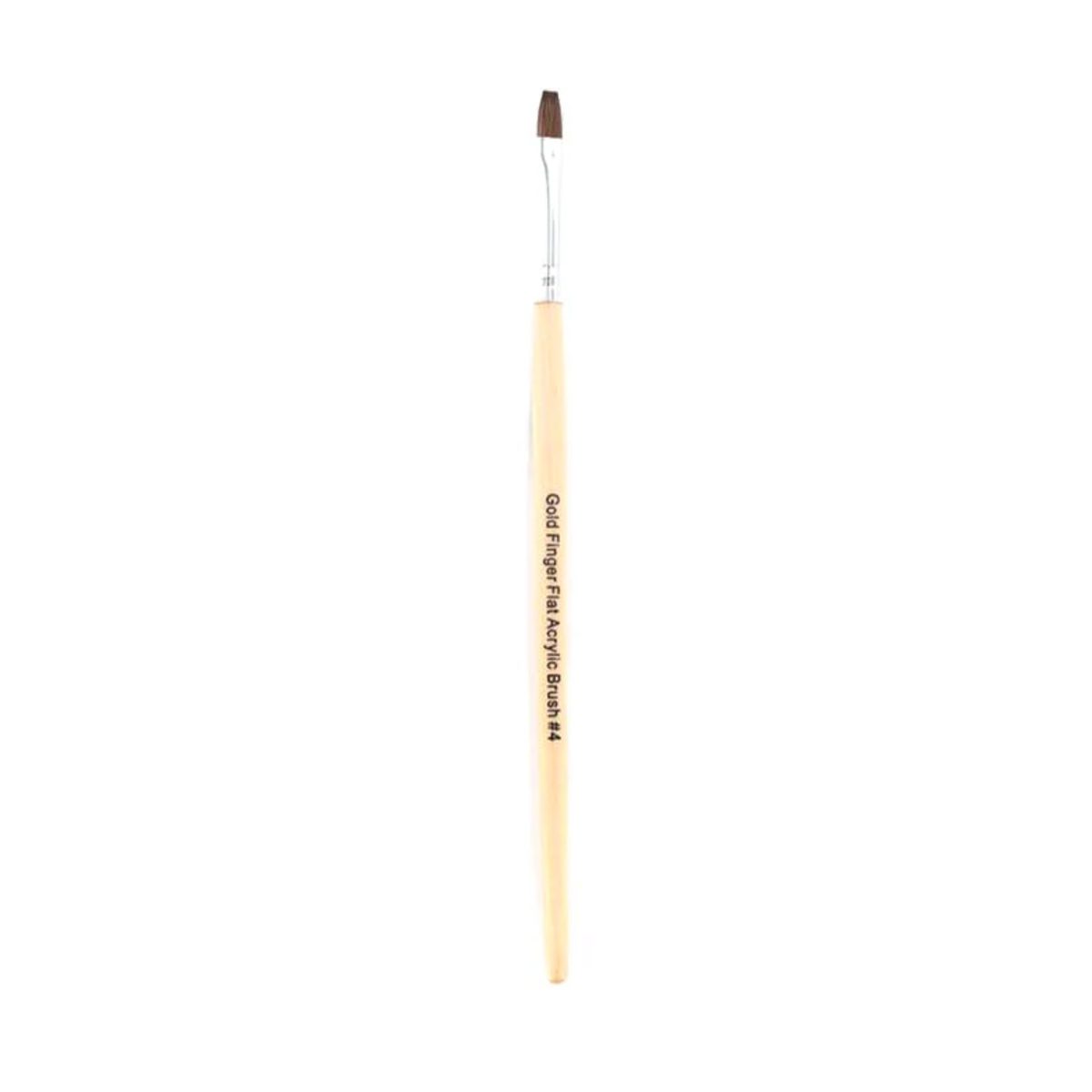 KISS GOLD FINGER FLAT ACRYLIC BRUSH#4