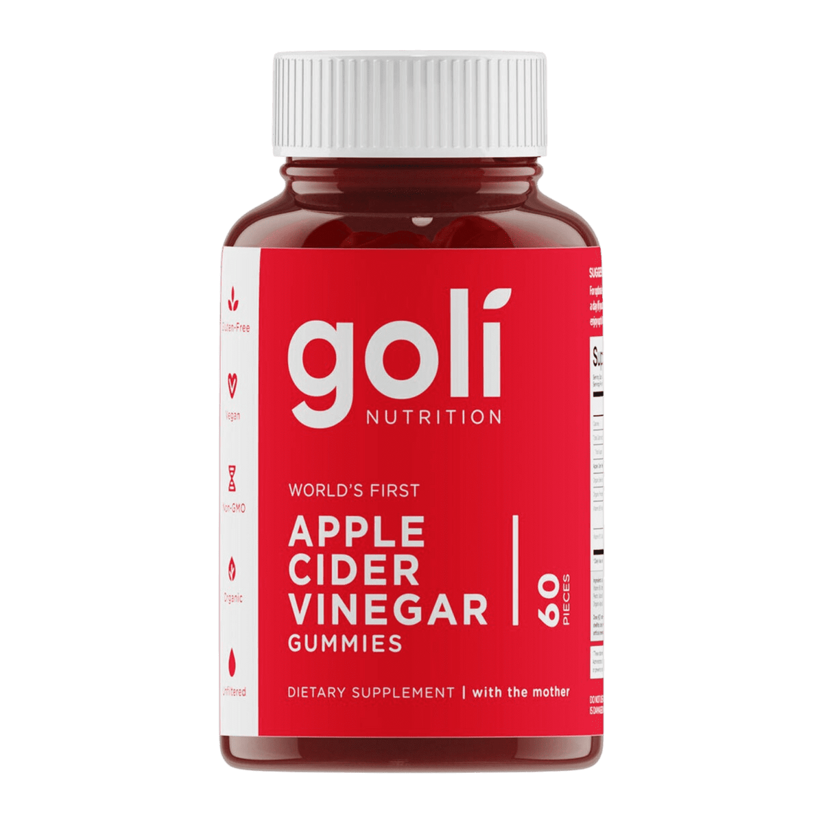 GOLI APPLE CIDER VINEGAR GUMMIES 60GUM
