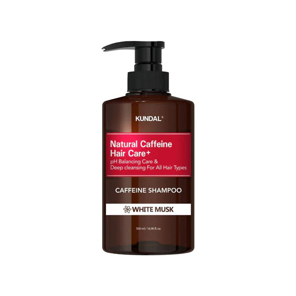 KUNDAL NATURAL CAFFEINE WHITE MUSK HAIR CARE SHAMPOO 500ML