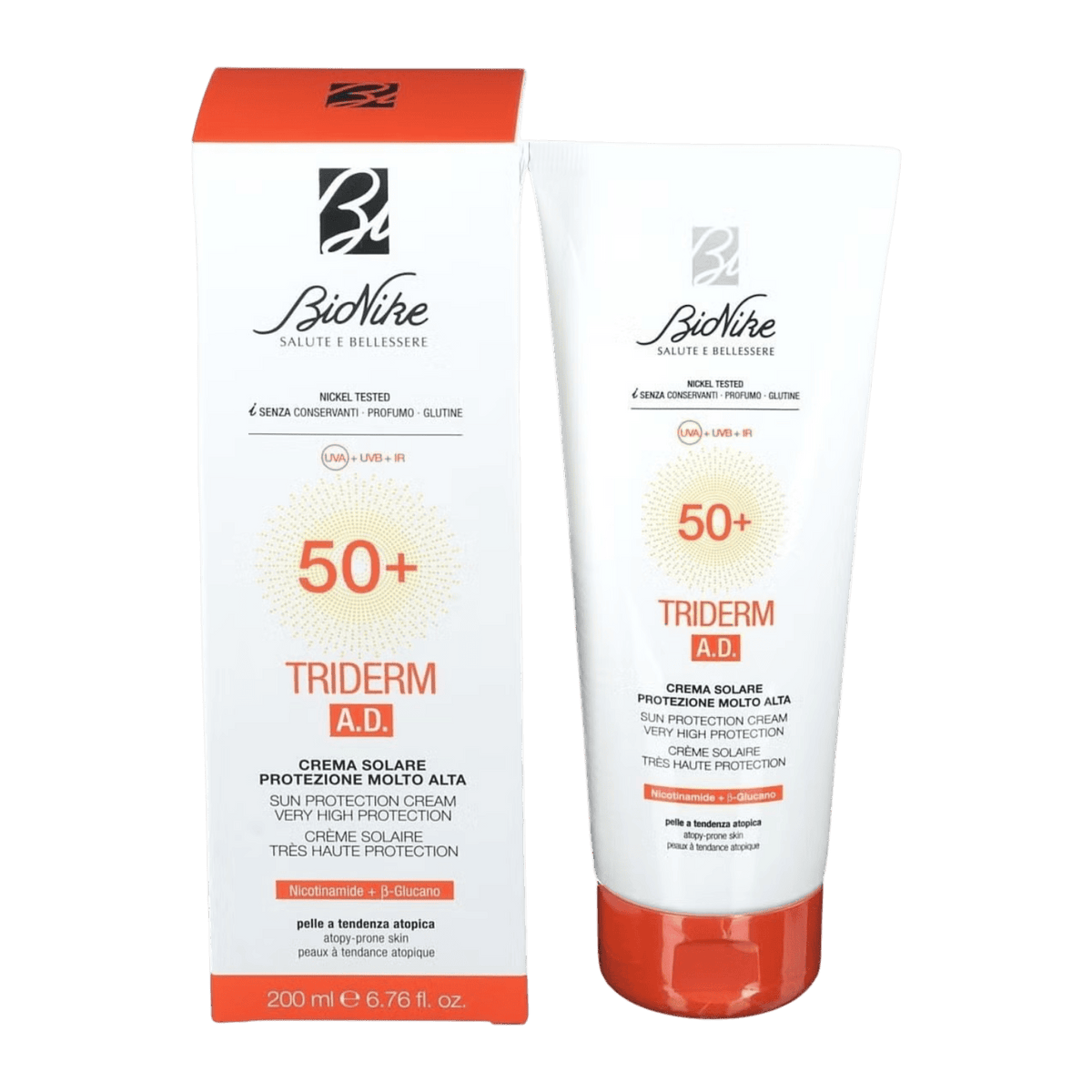 BIONIKE SUNSCREEN TRIDERM A.D CREAM SPF50+ 200ML