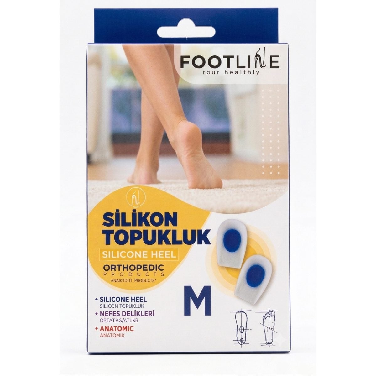 FOOT LINE UFOMED SILICONE HEEL TOPUKLUK SIZE M