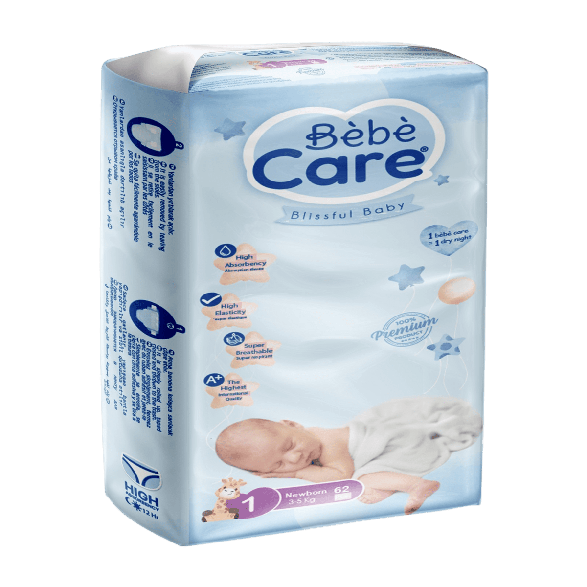 BABY CARE 1 62 DIAPERS