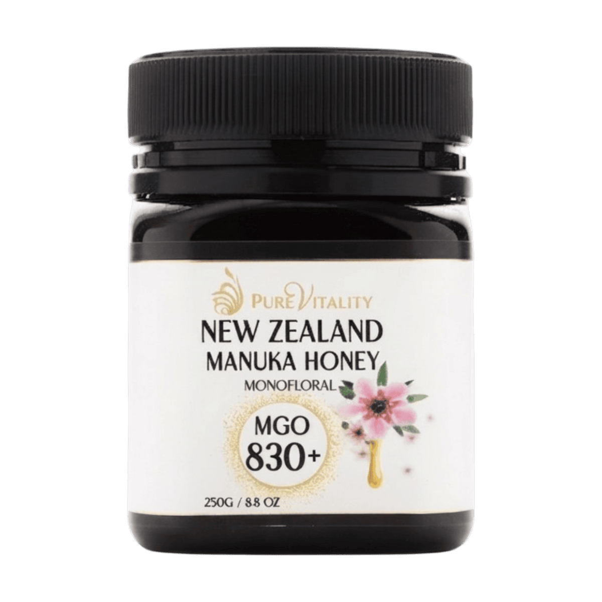 PURE VITALITY NEW ZEALAND MANUKA HONEY MGO 830+ 250G