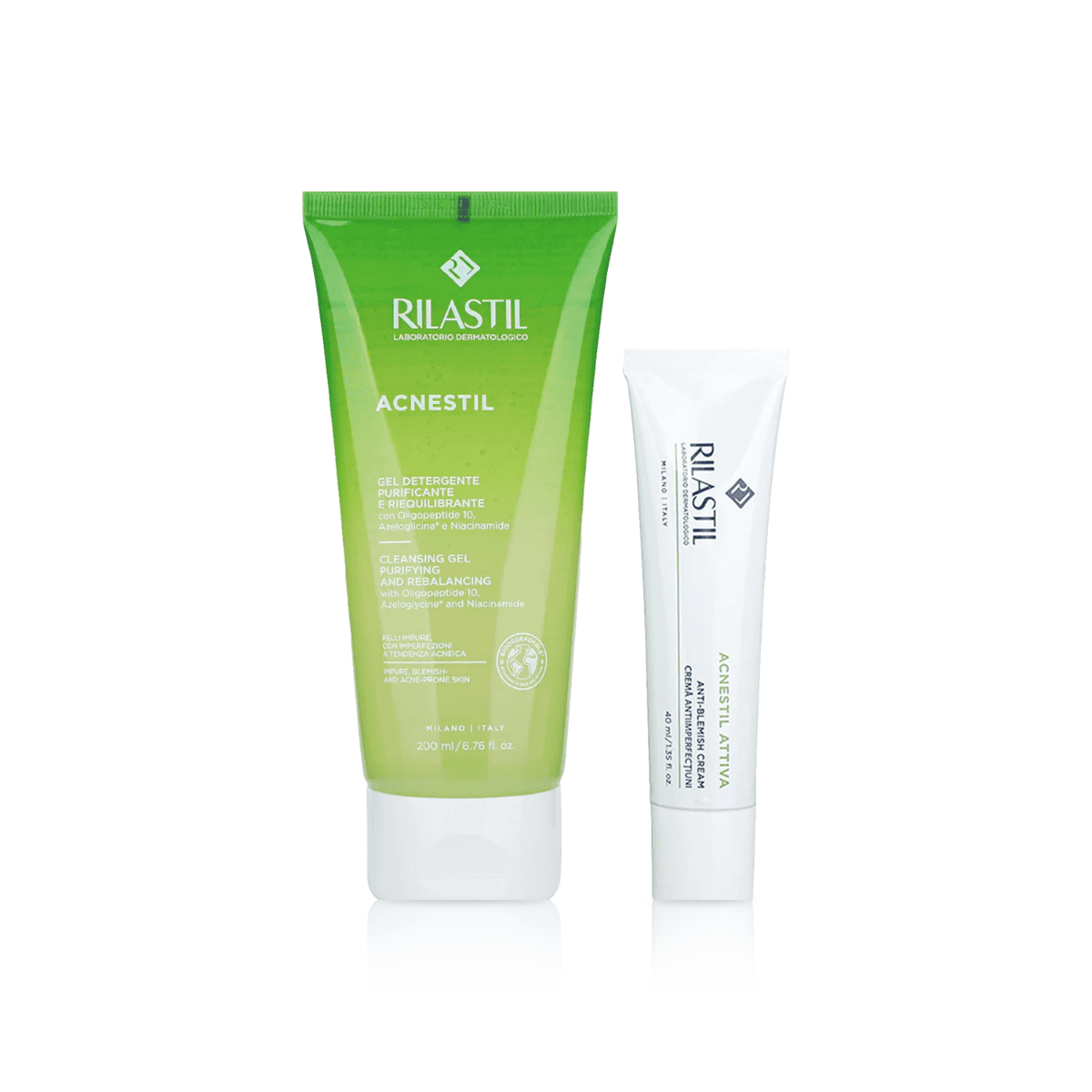 RILASTIL ACNESTIL ATTIVA CREAM + CLEANSING GEL