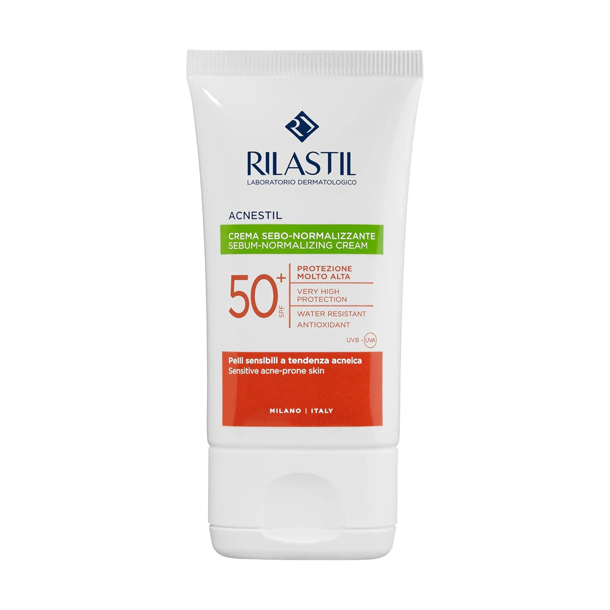 RILASTIL ACNESTIL SUNSCREEN SPF50+ SEBUM NORMALIZING CREAM 40ML