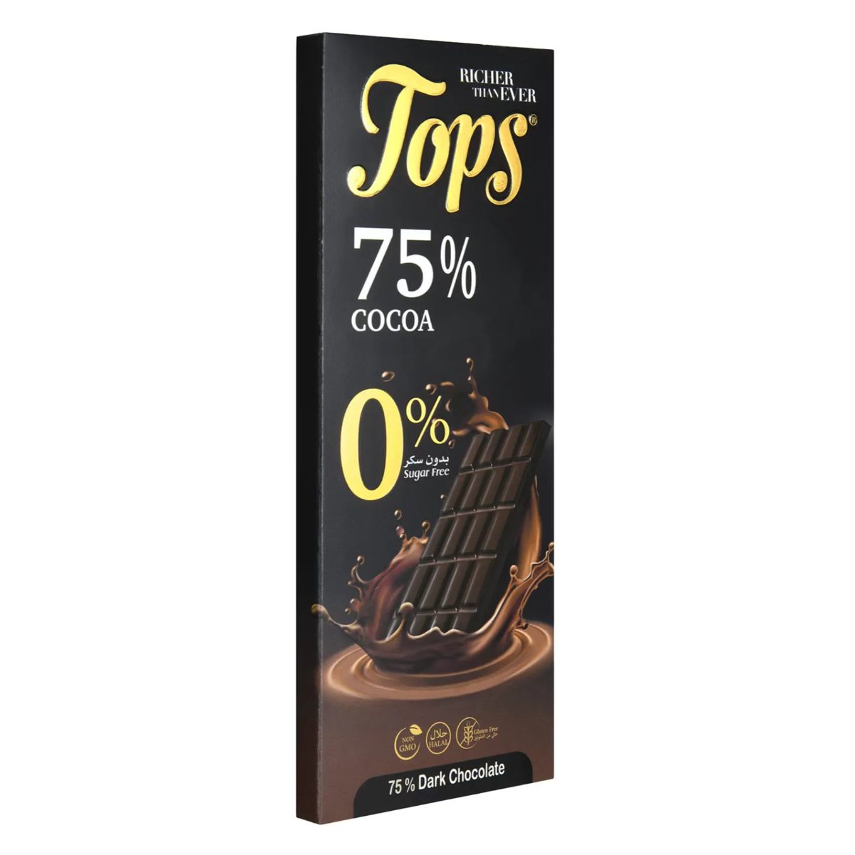 TOPS 75% COCOA DARK CHOCOLATE 50G