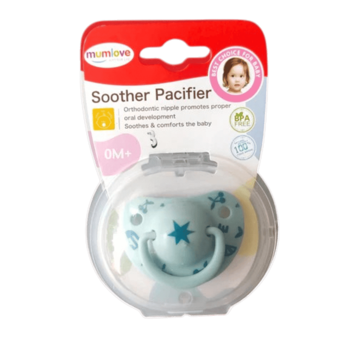 MUMLOVE BABY PACIFER SOOTHER +0M