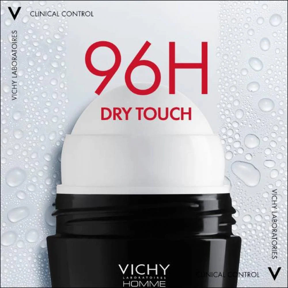 VICHY DEO CLINICAL CONTROL 96H ROLL ON 50ML - BLACK