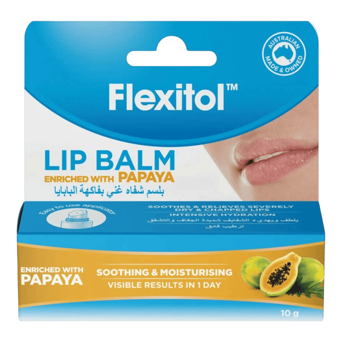 FLEXITOL LIP BALM PAPAYA 10G