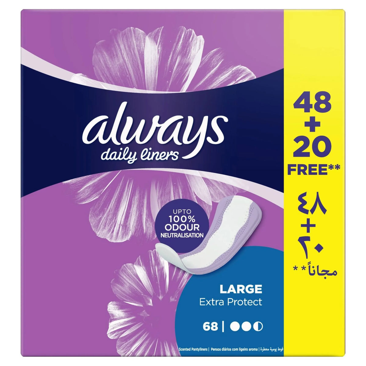 ALWAYS DAILY LARGE 48+20 FREE