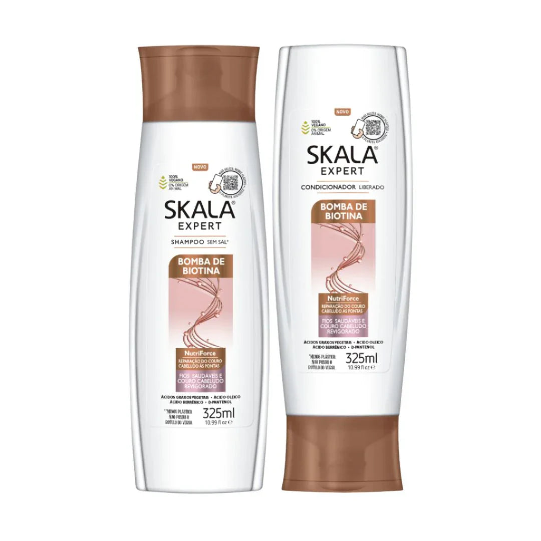 SKALA BOMBA DE BIOTINASHAMPOO+CONDITIONER SET