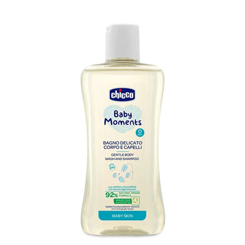 CHICCO BABY MOMENTS BAGNO BODY WASH & SHAMPOO 200ML