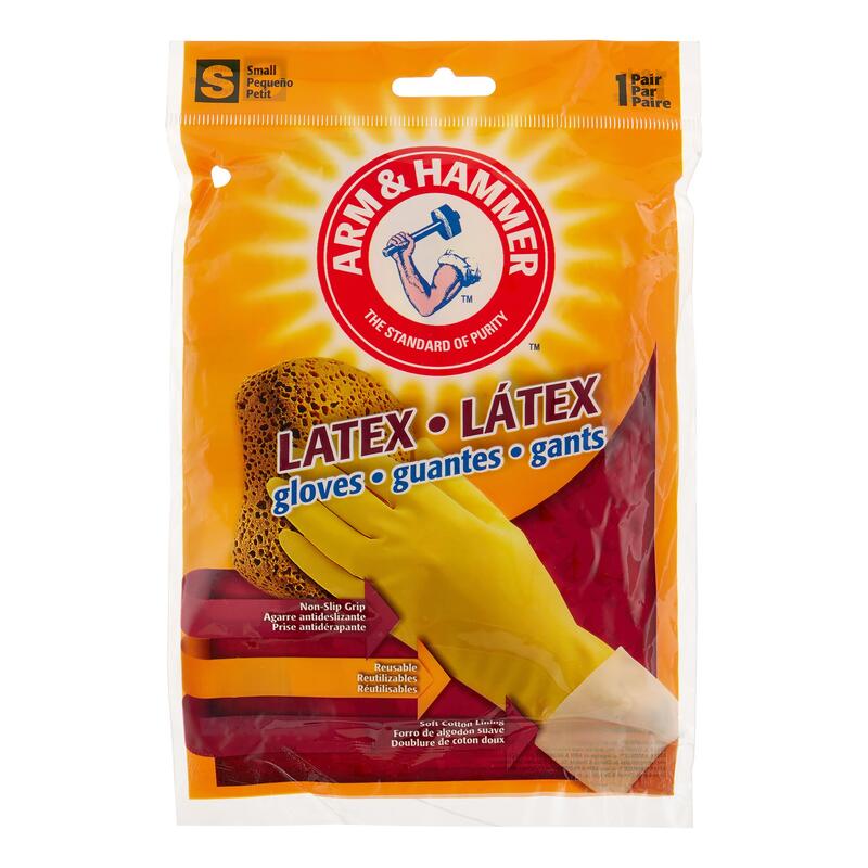 ARM&HAMMER LATEX GLOVES 1 PAR SMALL