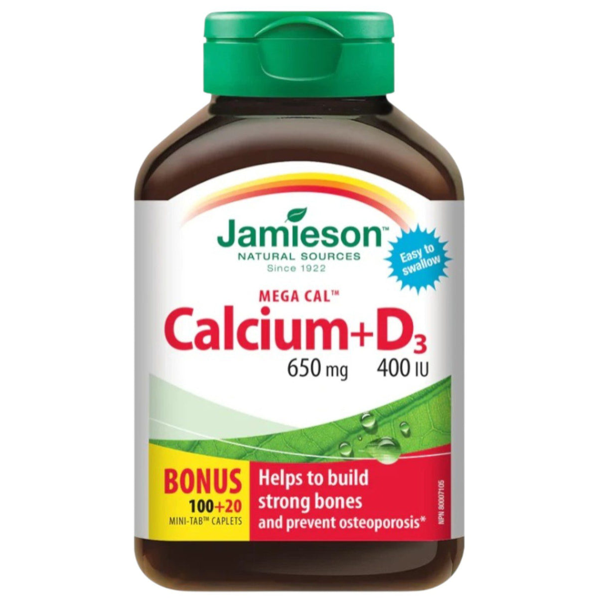 JAMIESON CALCIUM, D3 120TAB