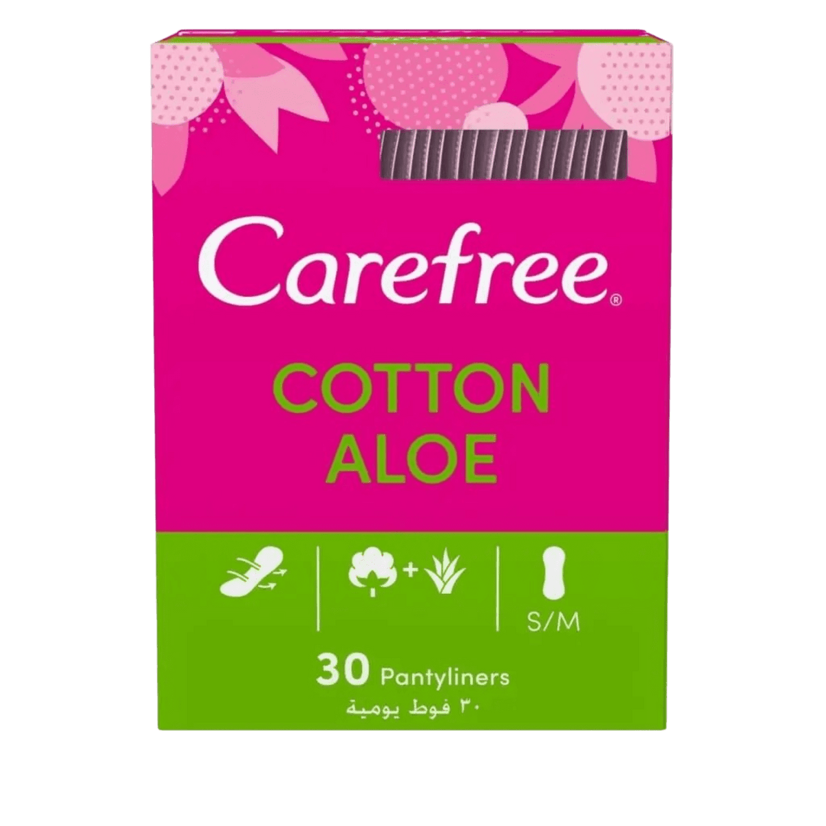 CAREFREE COTTON FEEL NORMAL WITH ALOE VERA 30 PCS