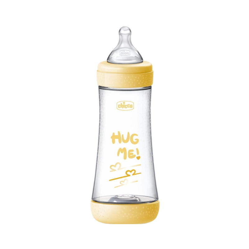 CHICCO 5 PERFECT INTUI-FLOW BOTTLE 4M+ 300ML YELLOW