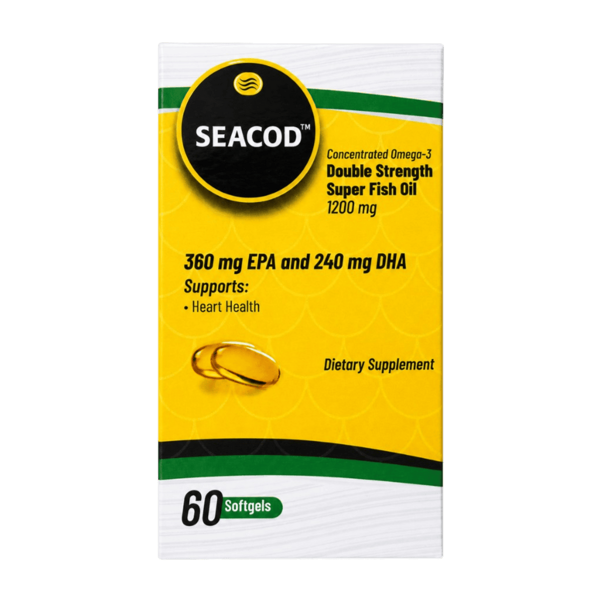 SEACOD 1200MG D.S SUPER FISH OIL 60CAP