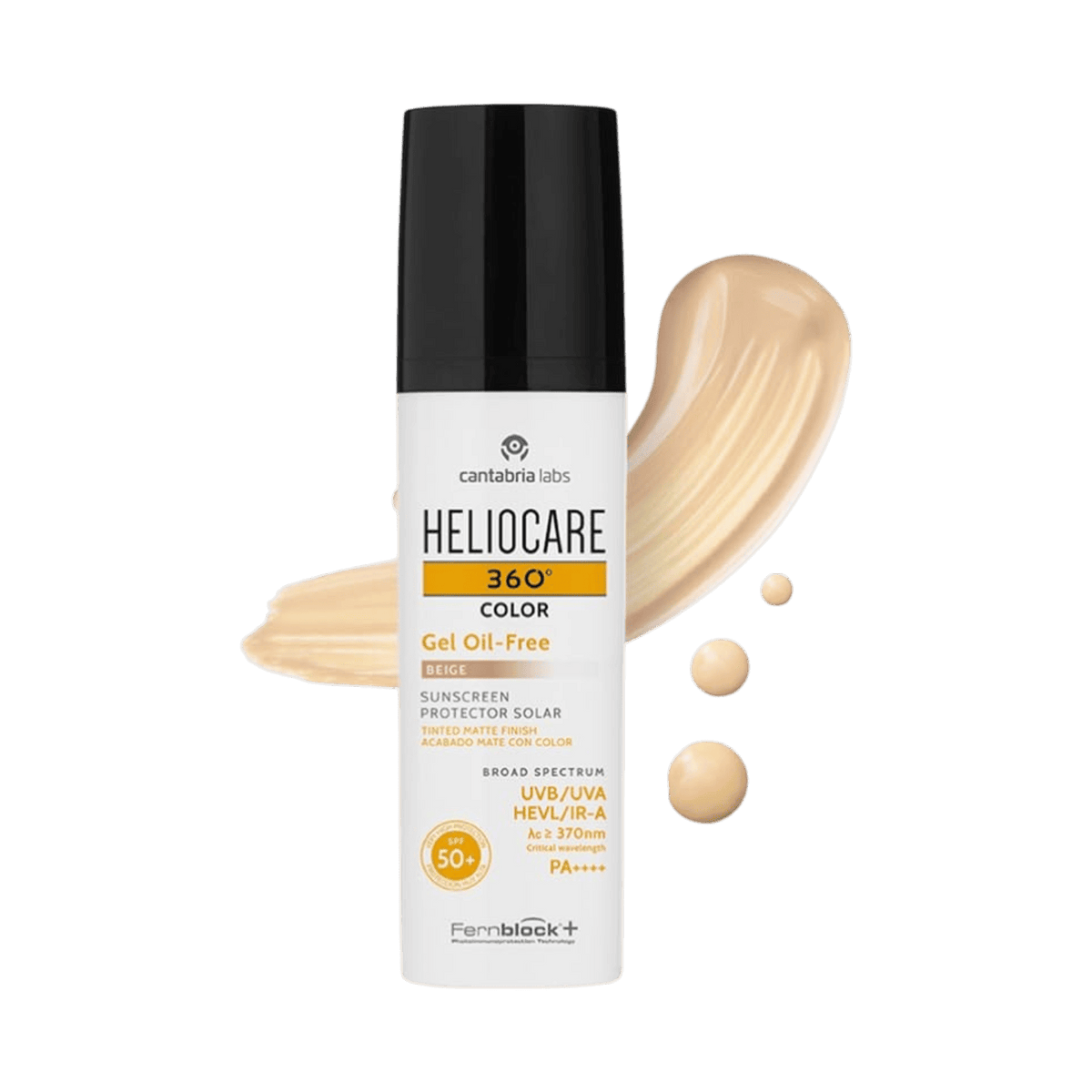 CANTABRIA LABS HELIOCARE 360 SUNSCREEN GEL OIL FREE BEIGE SPF50 50ML
