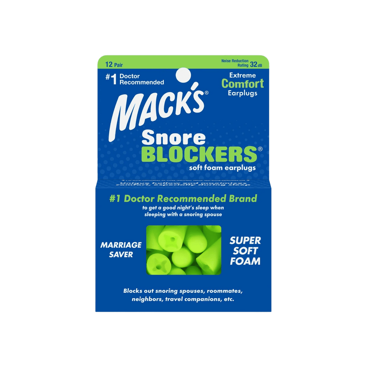 MACKS SNORE BLOCKERS 12 PAIR
