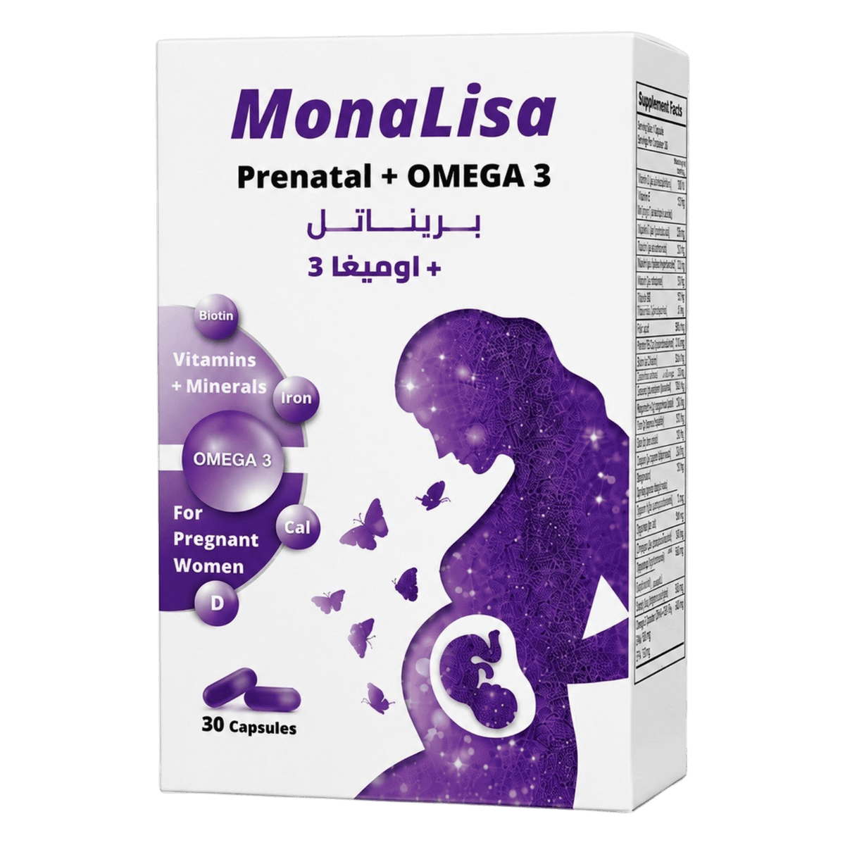 MONALISA PRENATAL + OMEGA3 30CAP