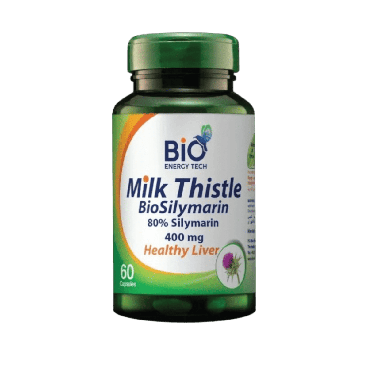 BIOENERGY MILK THISTLE BIOSILYMARIN 400MG 60CAP