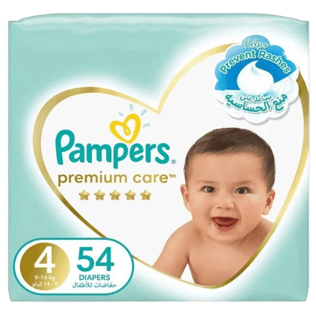 PAMPERS 4 54DIPER ابيض