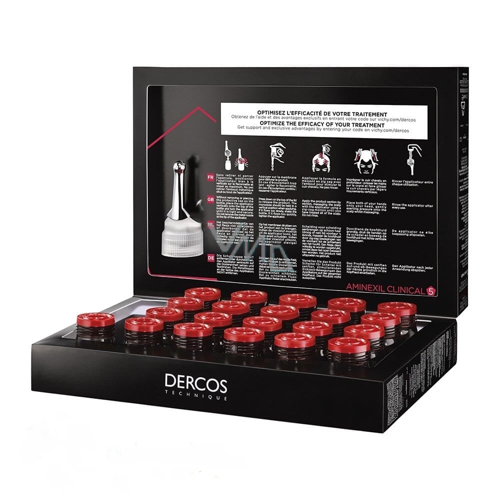 VICHY DERCOS AMINEXIL CLINICAL 5 FOR MEN 6ML*21PCS