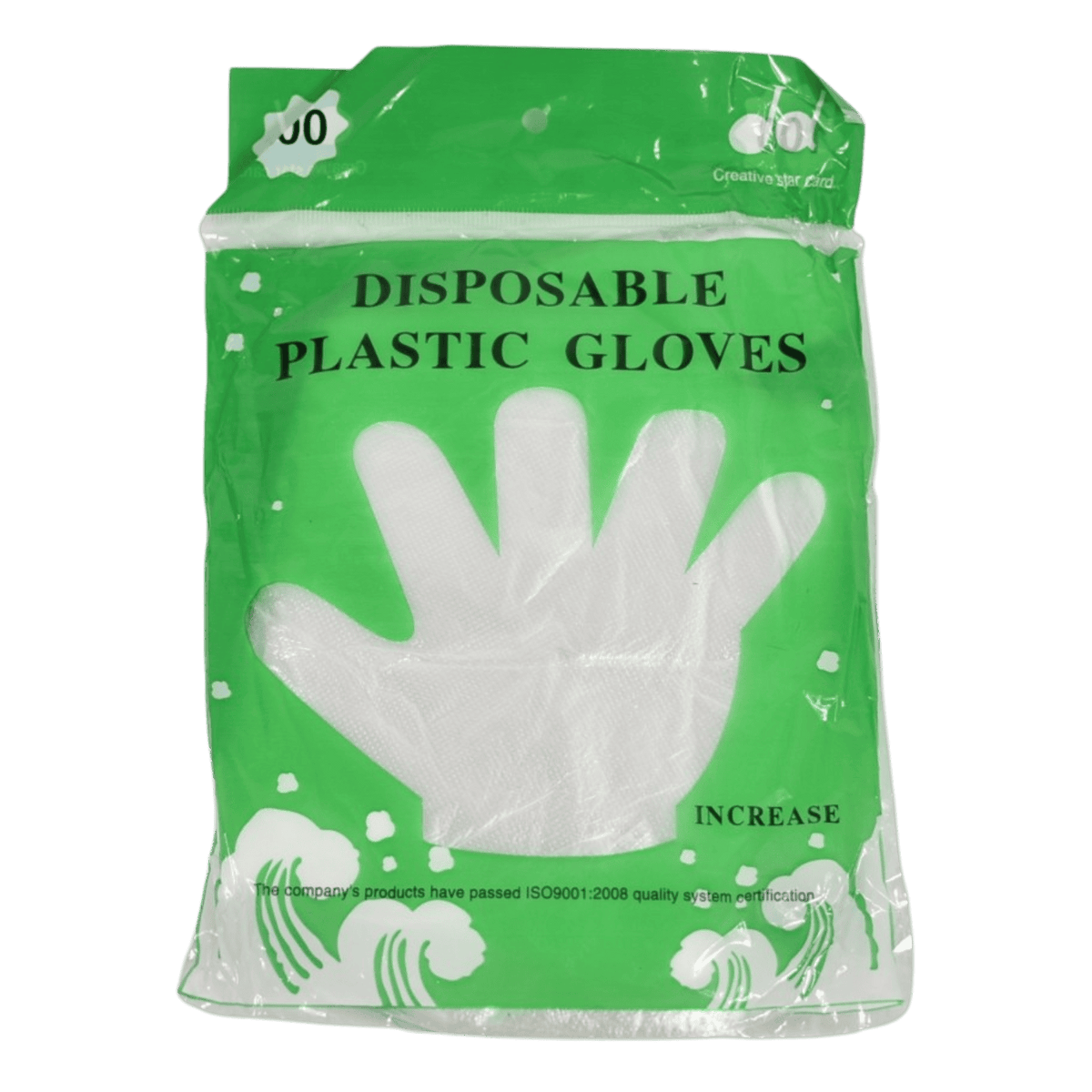DISPOSABLE PLASTIC GLOVES L THICKNING