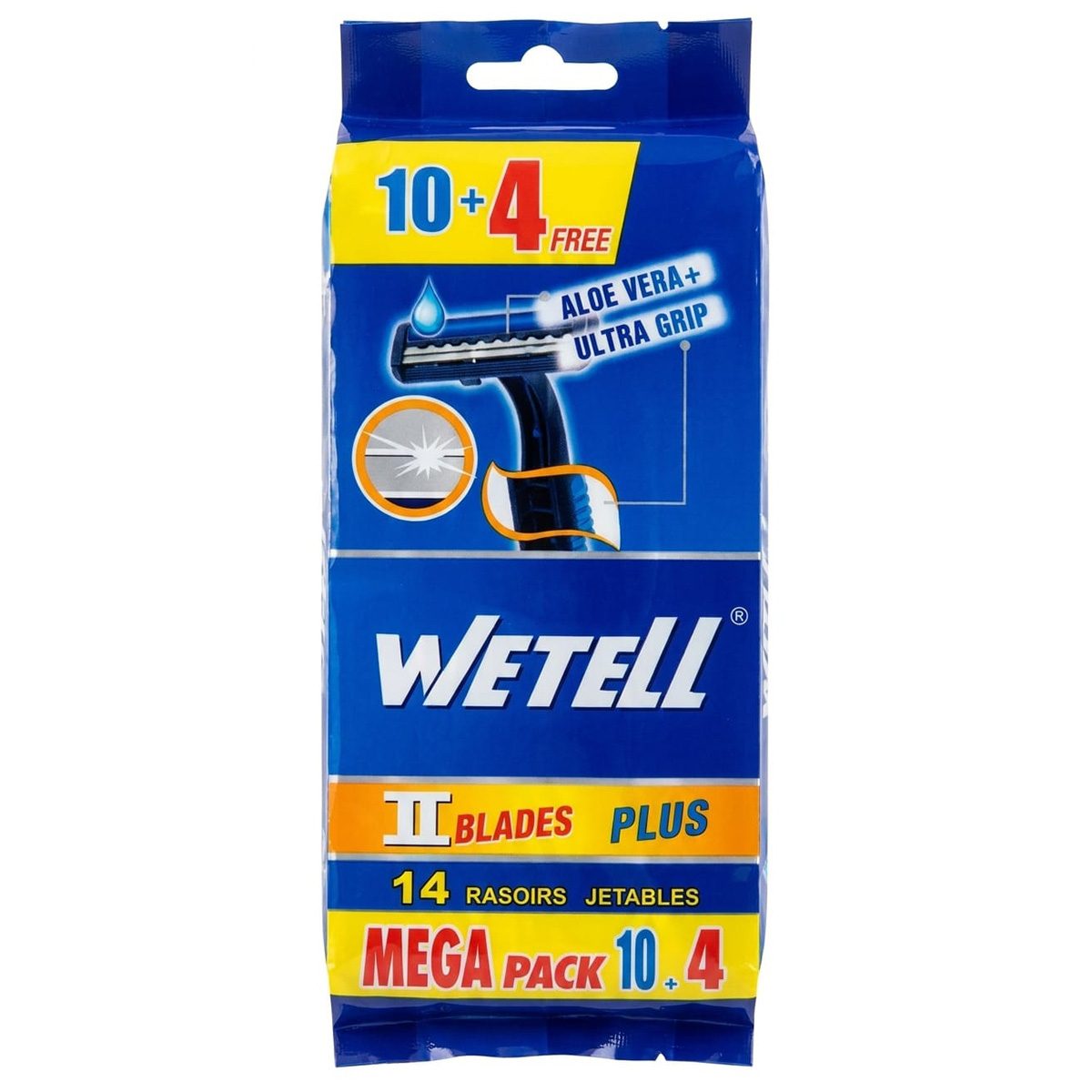 WETELL BLUE 2 BLADES 14 PCS