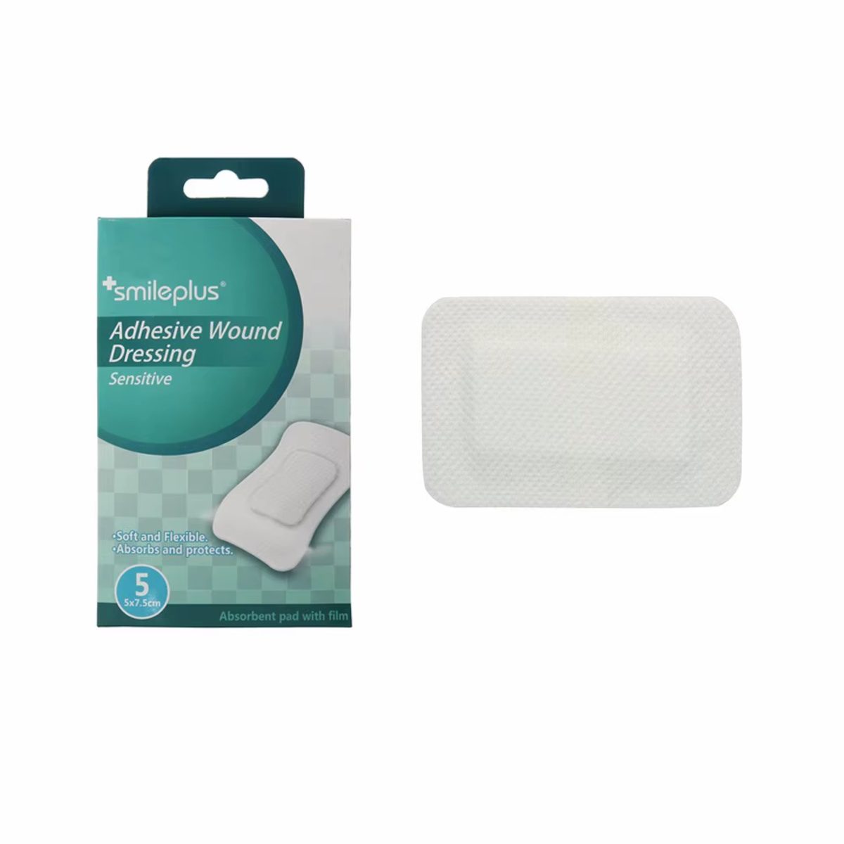 SMILEPLUS DRESSING STERILE 5*7.5CM 1PCS